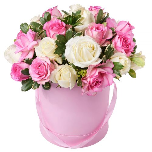 Цветы в коробке «Амур»