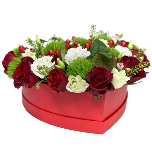 Цветы в коробке «Утренний поцелуй»