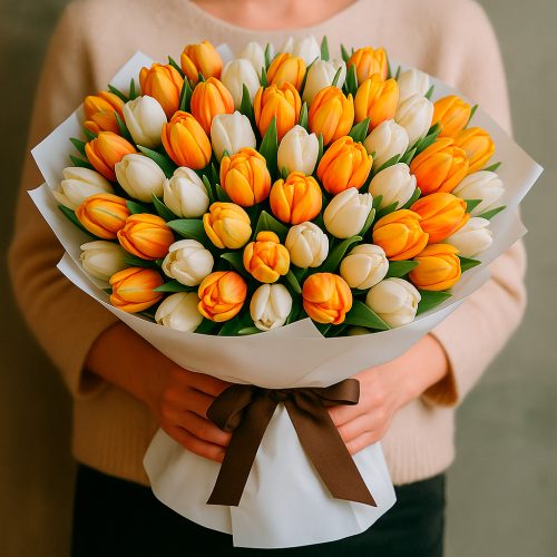 Букет из свежих цветов «Весенний акцент»