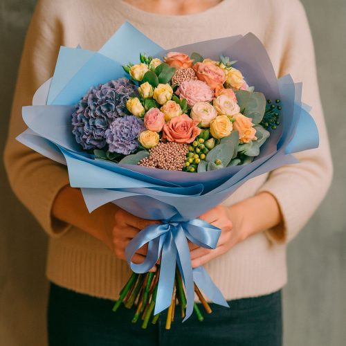 Букет цветов «Морская свежесть»