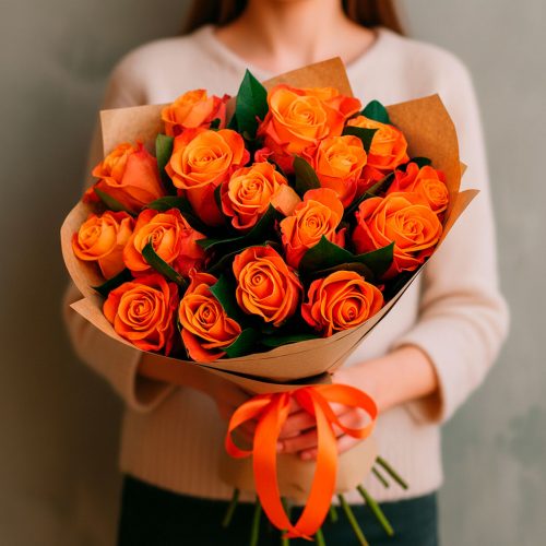 Монобукет «Оранжевое вдохновение»
