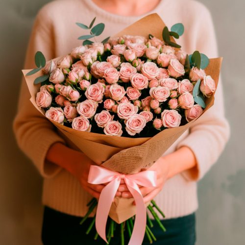 Монобукет цветов «Нежный рассвет»