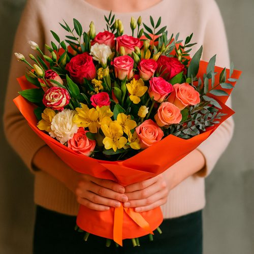 Нежный букет «Солнечный вечер»