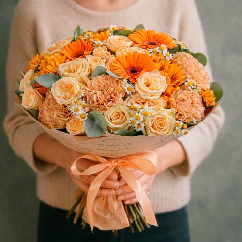 Роскошный букет «Солнечный рассвет»