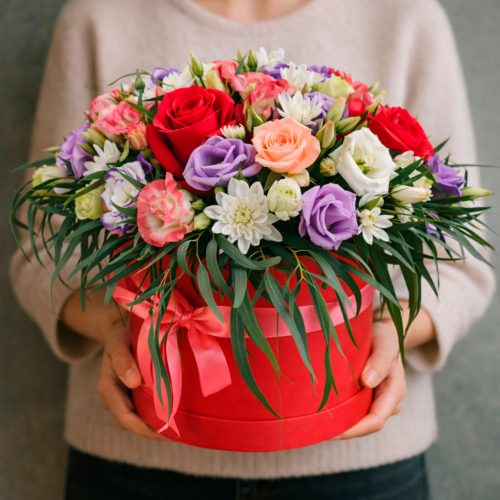 Цветочная композиция «Камелия»