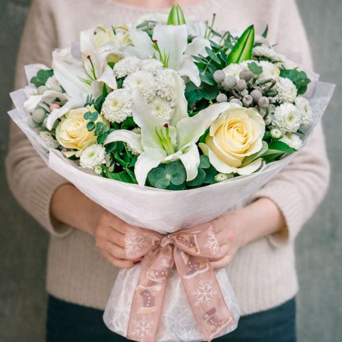 Цветочный букет «Снежная фантазия»